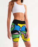 Color Wind Ladies Mid-Rise Bike Shorts-2