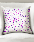 Pink and Purple Dot World 20x20 Throw Pillow Case-1