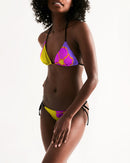 Cali Flower Ladies Triangle String Bikini-3