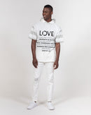 LOVE IS Men's Short Sleeve Hoodie-3