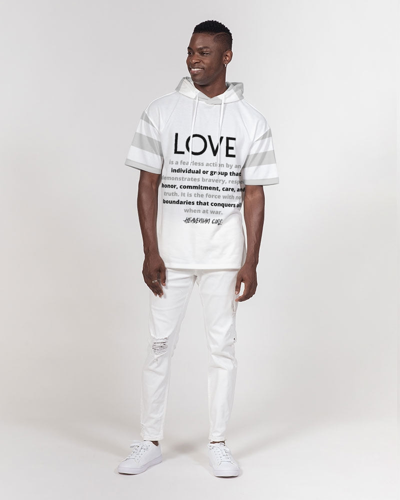 LOVE IS Men's Short Sleeve Hoodie