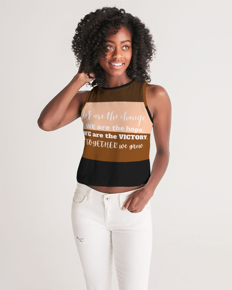 Freedom and Justice Ladies Cropped Tank