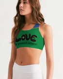 Love Is The Greatest Religion Seamless Sports Bra (QR CODE ON BACK FOR BRAND SUPPORTERS)-3