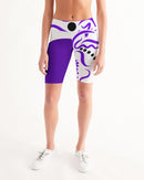 Purple Dragon Ladies Mid-Rise Bike Shorts-1
