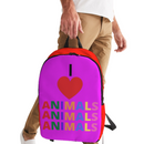 I LOVE ANIMALS Large HOT COLORS Back Pack-2