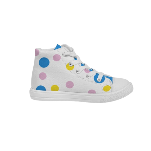 Circus Fun Kids Hightop Canvas Shoe