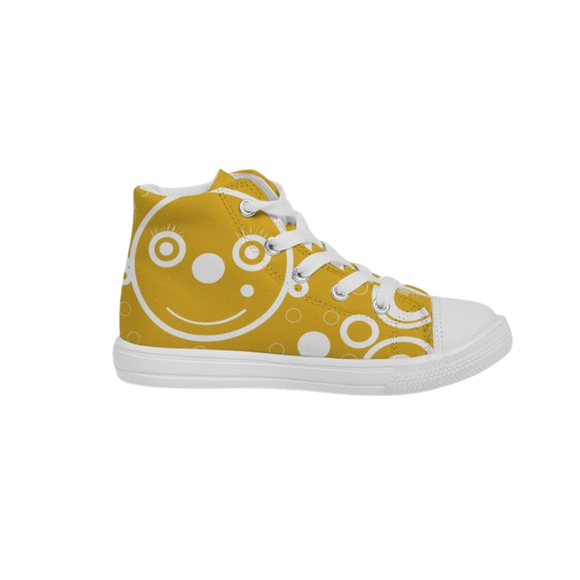 Happy Head Kids High top Canvas Shoe