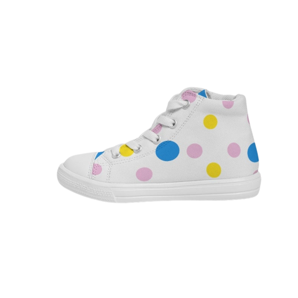 Circus Fun Kids Hightop Canvas Shoe
