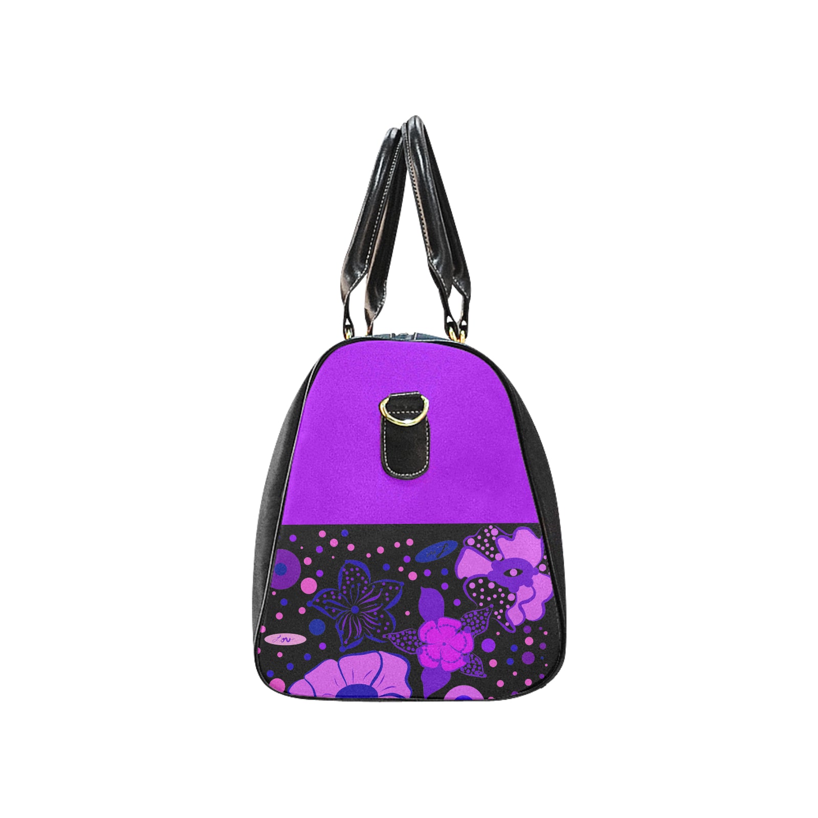 Rose Pansy Large Waterproof Travel Bag