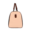 Classic Peach Tan/White Waterproof Small Travel Bag-4