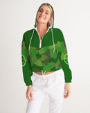 Green Fusion Ladies Cropped Windbreaker-8