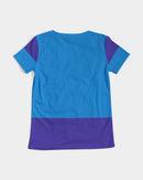 Blue Turqu Ladies V-Neck Tee-8