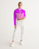 Pink Pink Ladies Cropped Windbreaker-6
