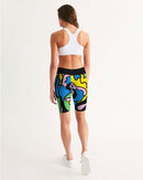 Color Wind Ladies Mid-Rise Bike Shorts-3