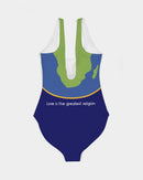Love Is The Greatest Religion Ladies One-Piece Swimsuit-6