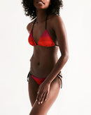 Berry Cherry Ladies Triangle String Bikini-3