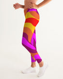 Bright Swirl Ladies Yoga Pants-2