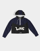 Love Is The Greatest Religion Cropped Ladies Windbreaker-3