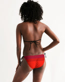 Berry Cherry Ladies Triangle String Bikini-2
