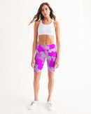 Pink Fusion Ladies Mid-Rise Bike Shorts-4