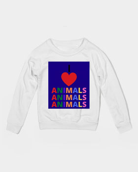 I LOVE ANIMALS Boys Graphic Sweatshirt