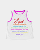 LOVE IS Ladies Cropped Tank-7