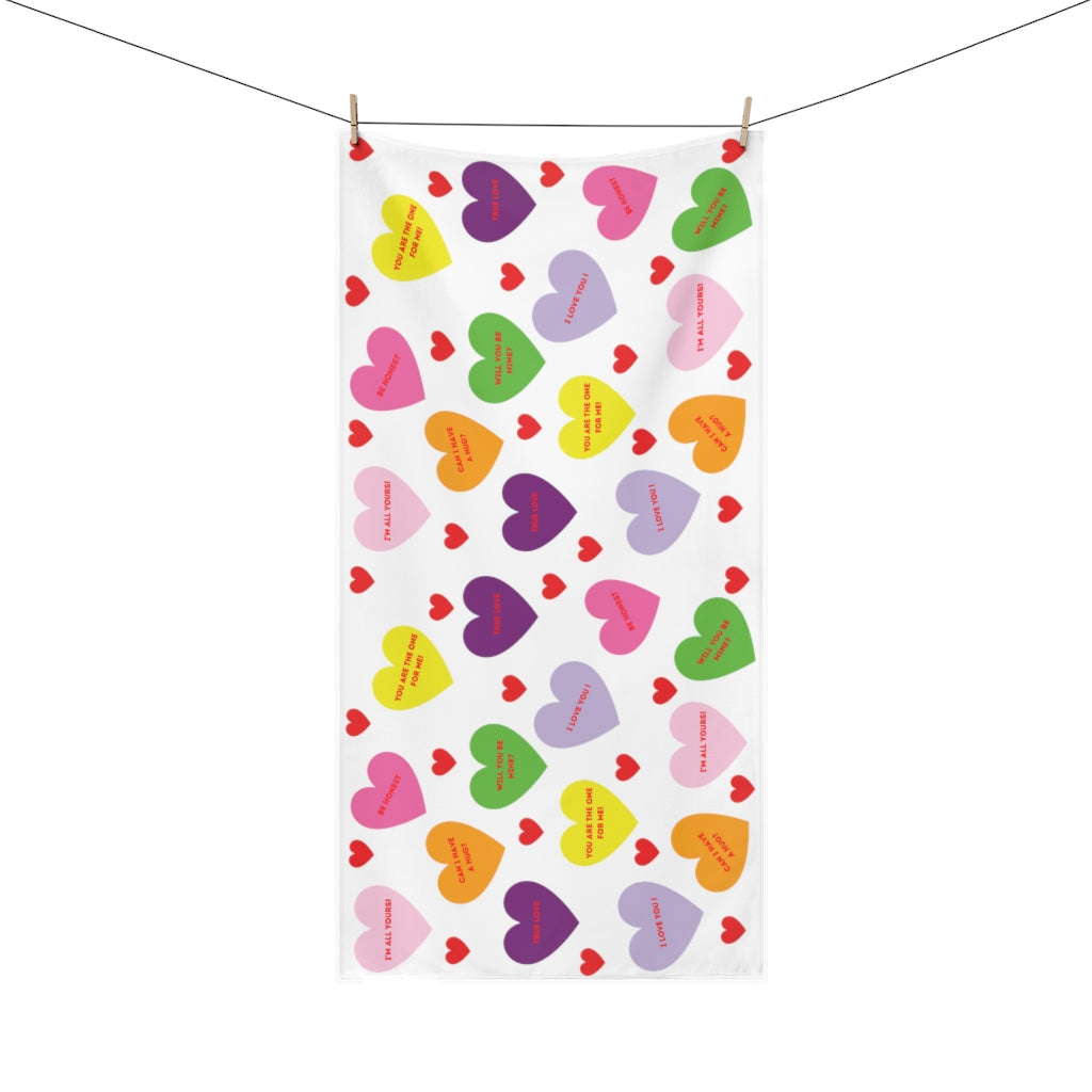 Sweet Tart Hearts Premium Towel