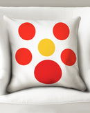 Hot Sun Dots 20x20 Throw Pillow Case-1