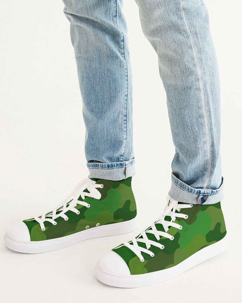 Green Fusion Men's Hightop Canvas Shoe