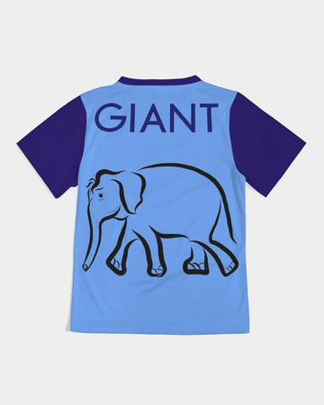 EAT LIKE A GIANT (BLUE) BOYS TEE SHIRT - 0