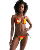 Fire Flower Ladies Triangle String Bikini-5