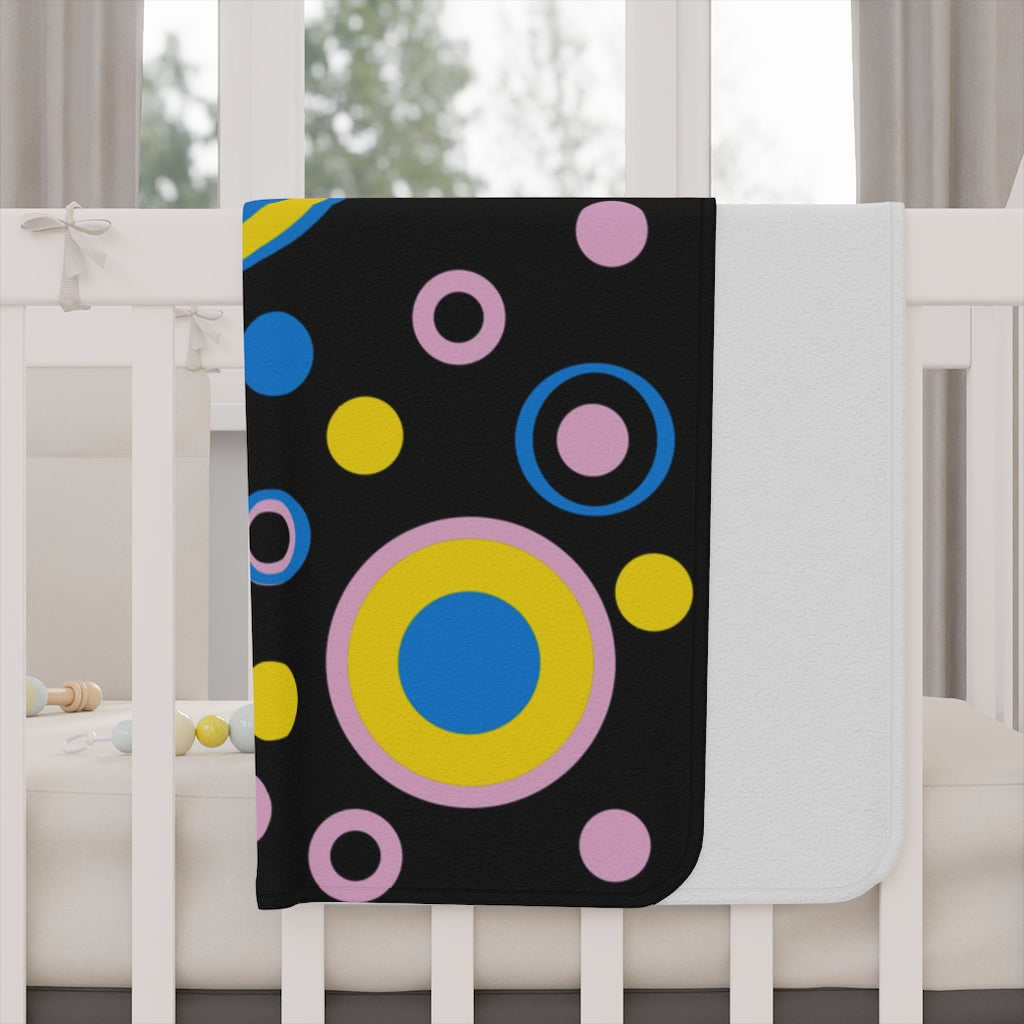 Cutey Pastel Black (Toddler) Kids Blanket - 0