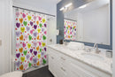 Sweet Tart Hearts Shower Curtain-2