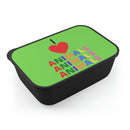 PLA  I LOVE ANIMALS Bento Box+Band+Utensils-4