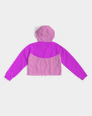 Pink Pink Ladies Cropped Windbreaker-9