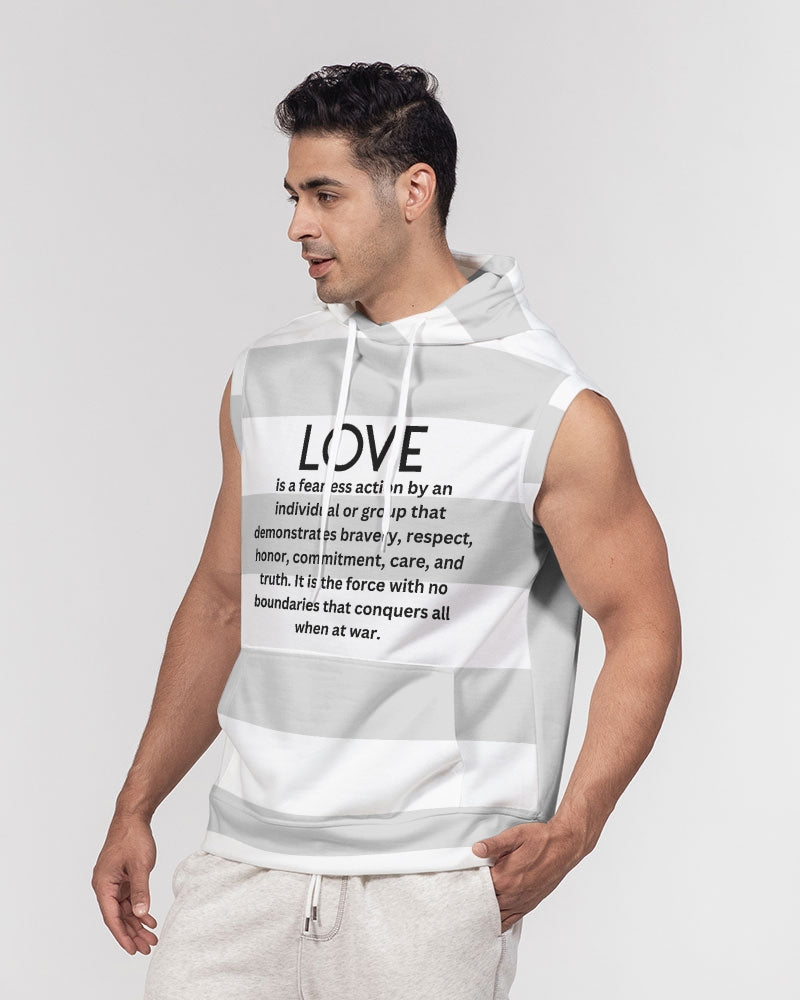 LOVE IS Men's Sleeveless Hoodie