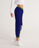 Love Is The Greatest Religion Ladies Blue Track Pants-3
