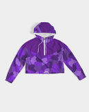 Purple Fusion Ladies Cropped Windbreaker-5
