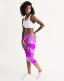 Pink Fusion Ladies Mid-Rise Capri-4