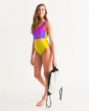 Cali Flower Ladies One-Piece Swimsuit-4