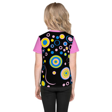 Cutey Pastel Black Girls Crew Neck Tee - 0