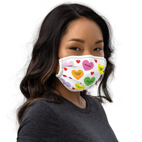 Valentine's Sweet Tart Hearts Premium face mask - 0