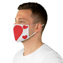 Big Red Heart Fabric Face Mask-5