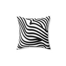 Faux Suede Zebra Print Square Pillow-2