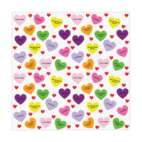 Valentine's Sweet Tart Hearts Table Cloth - 0
