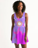 Passion Flower Ladies Scoop Neck Skater Dress-1