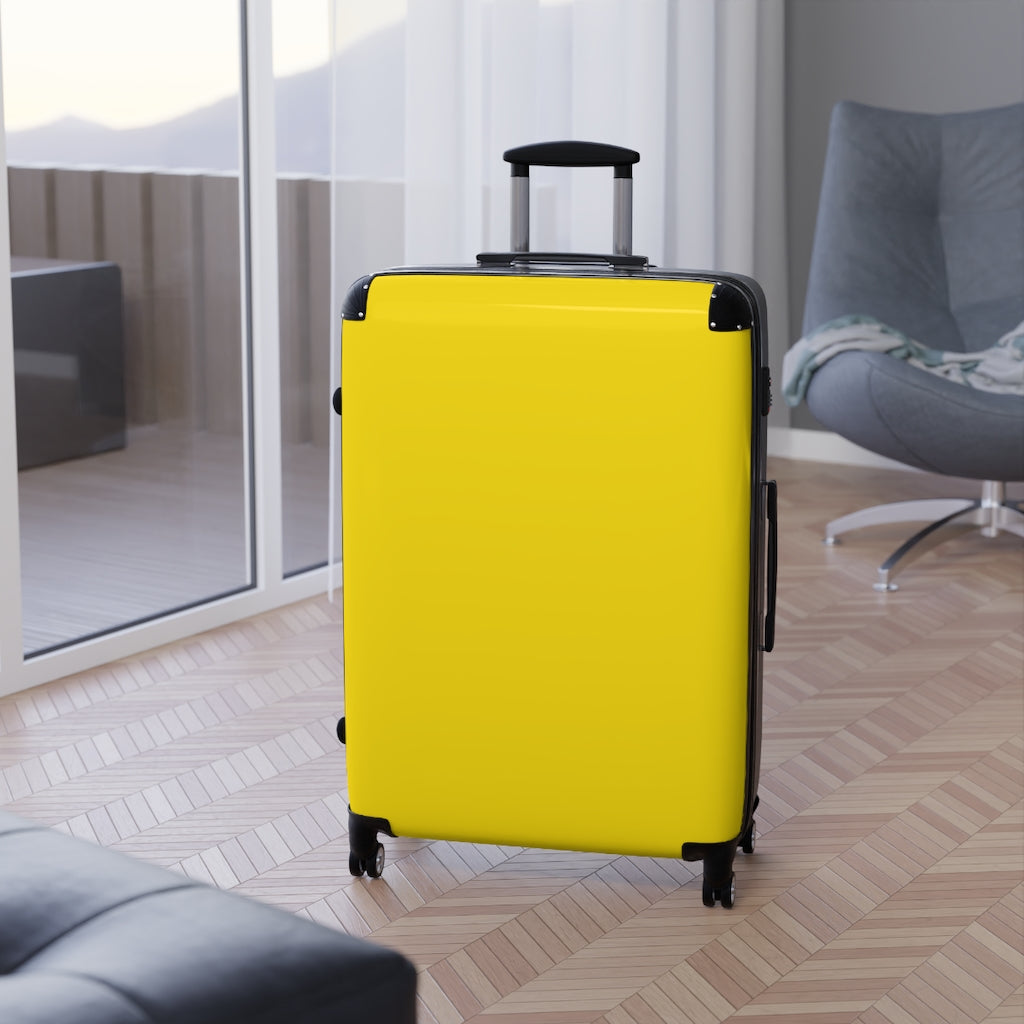 Bright Yellow Suitcases