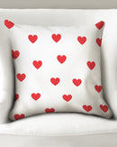 Red Hearts Throw Pillow Case 20"x20"-1