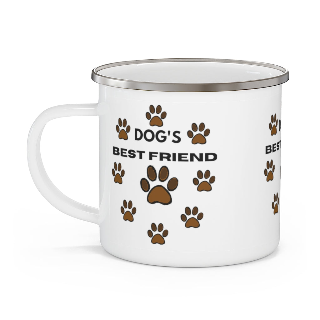 Dog's Best Friend Enamel Camping Mug