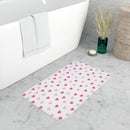 Pink Hearts Memory Foam Bath Mat-1